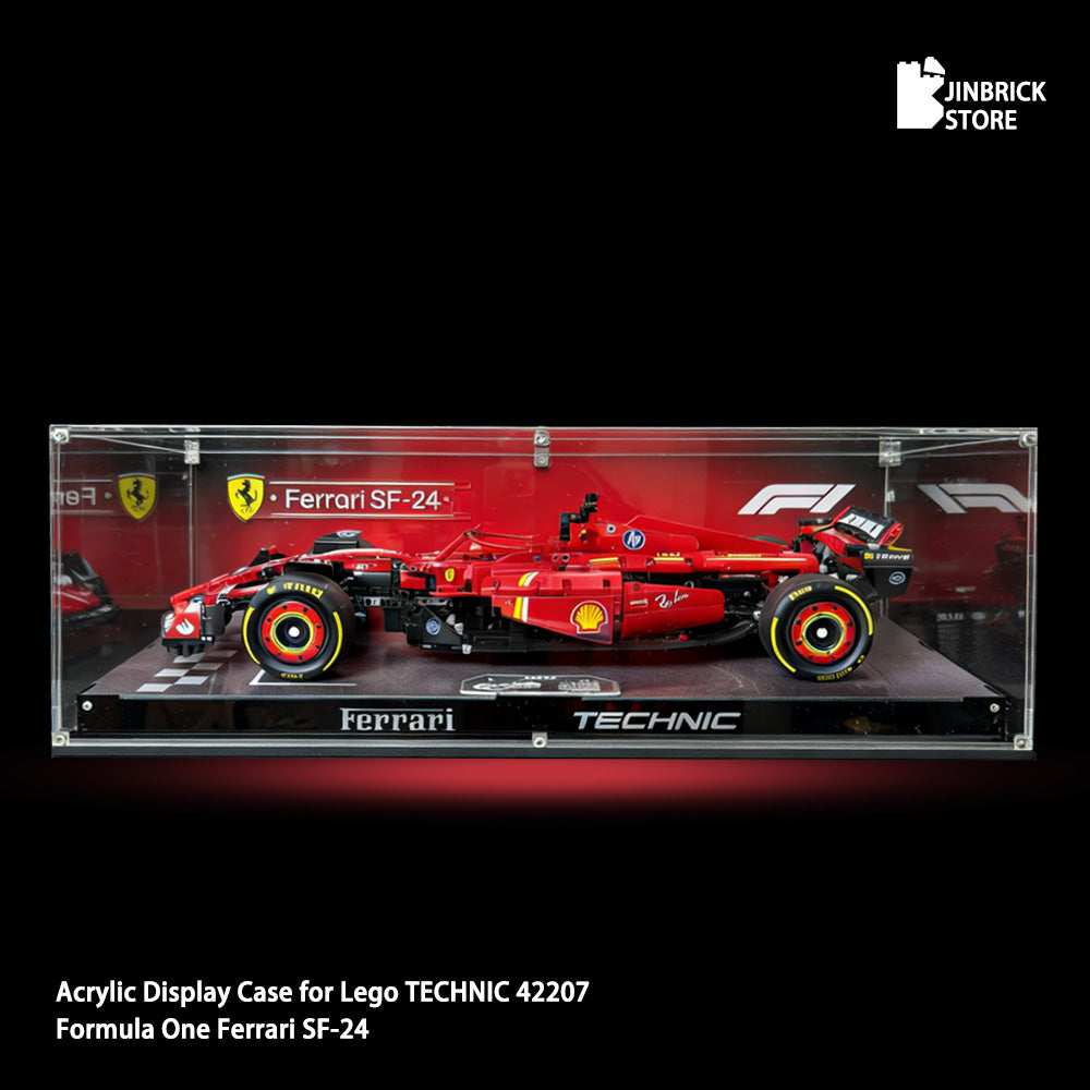 【Premium】Acrylic Display Case for Lego TECHNIC 42207 Ferrari SF-24 F1