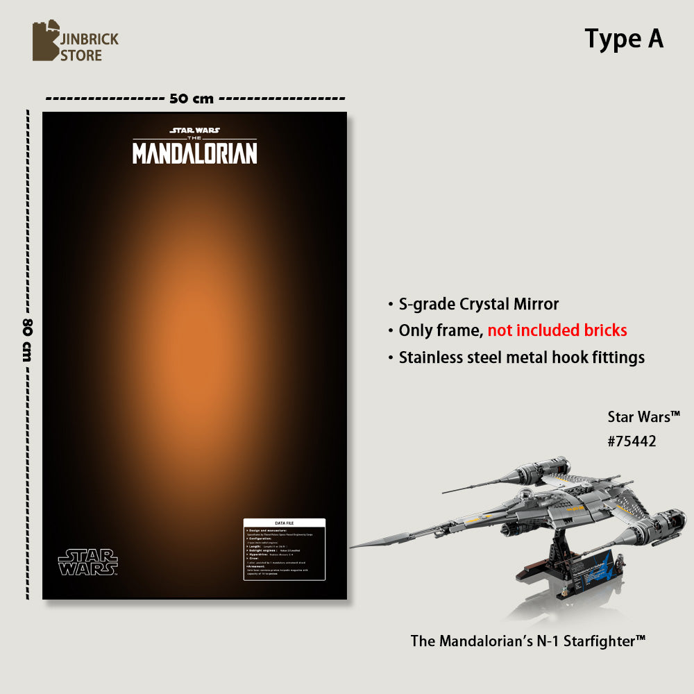 Wallframe For UCS LEGO Star Wars™ 75442 The Mandalorian's N-1 Starfighter™