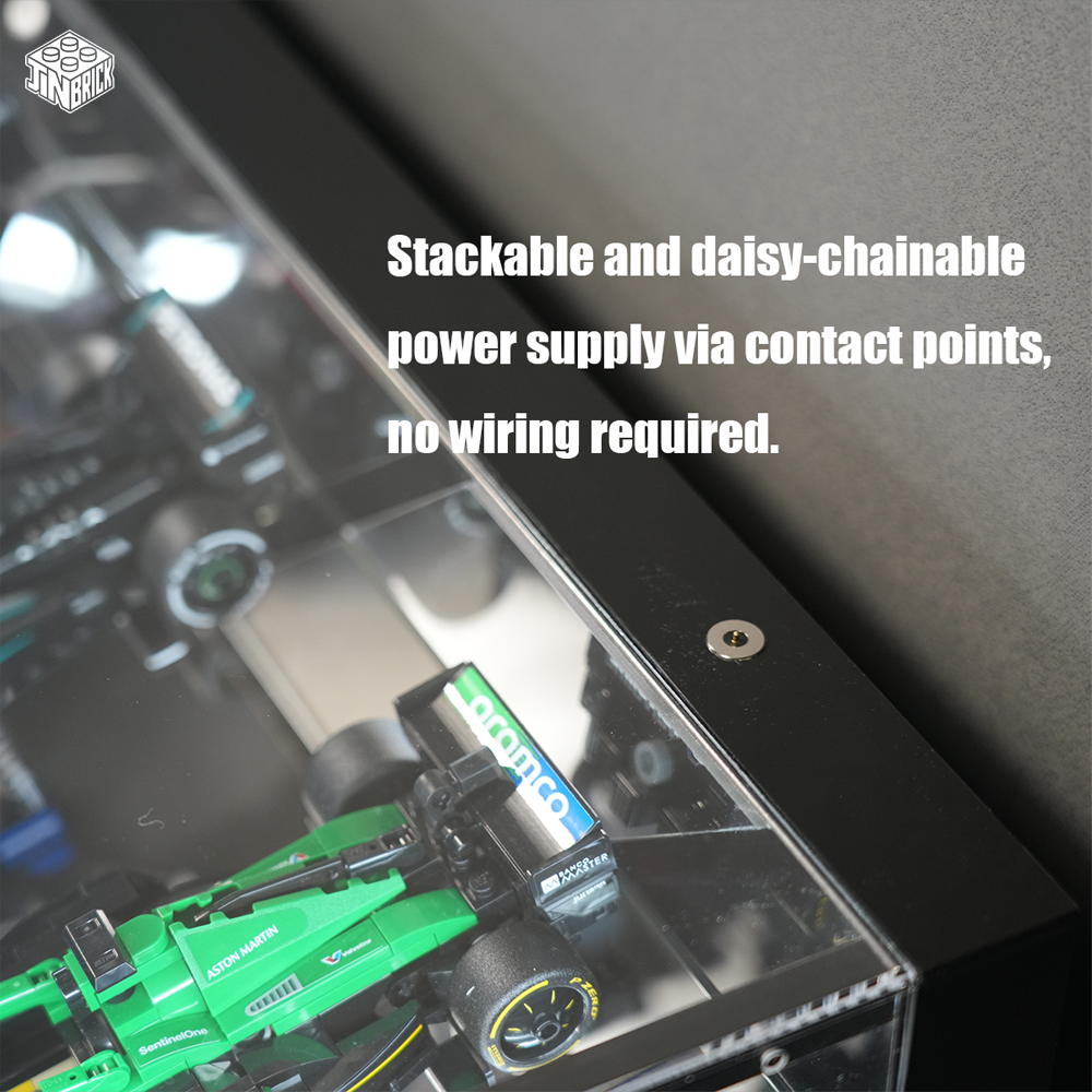 【Premium】Display Case For LEGO 12 Speed Champions F1 Race cars