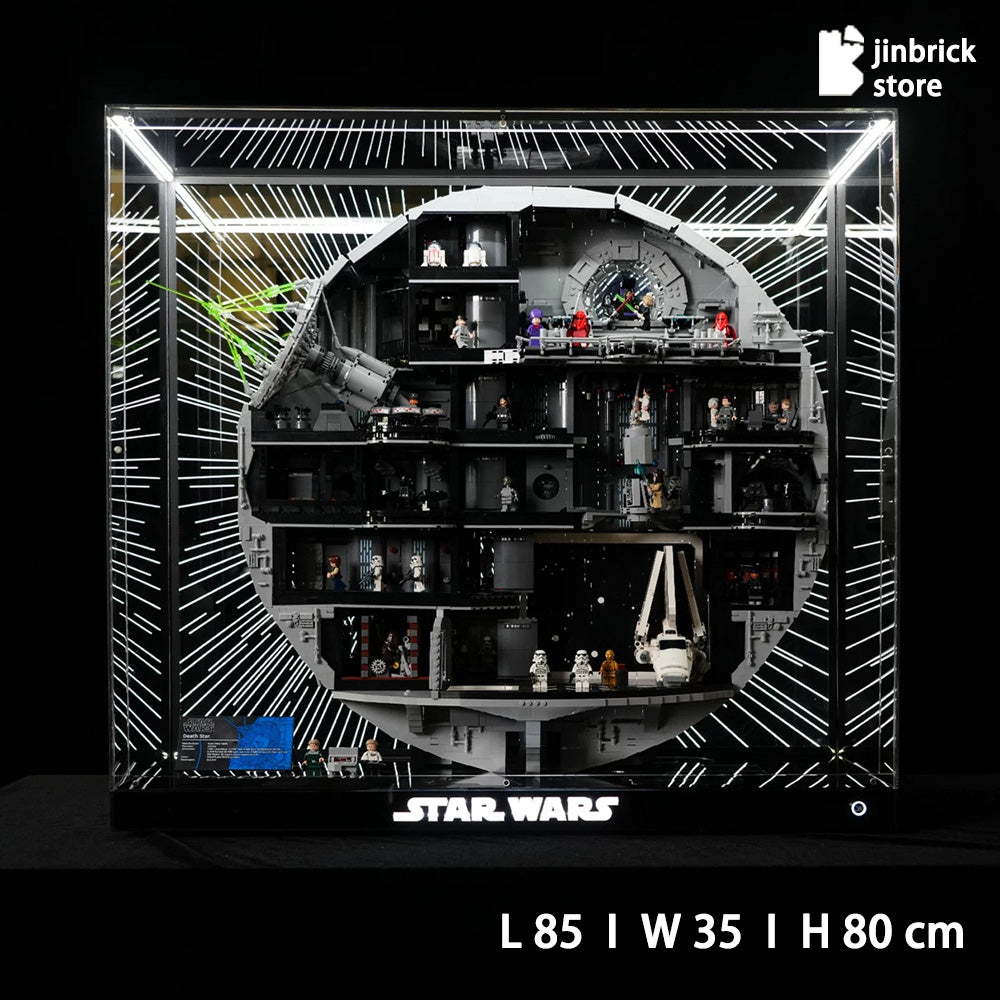 【Premium】LED Display Case For LEGO 75419 STARWARS DEATH STAR