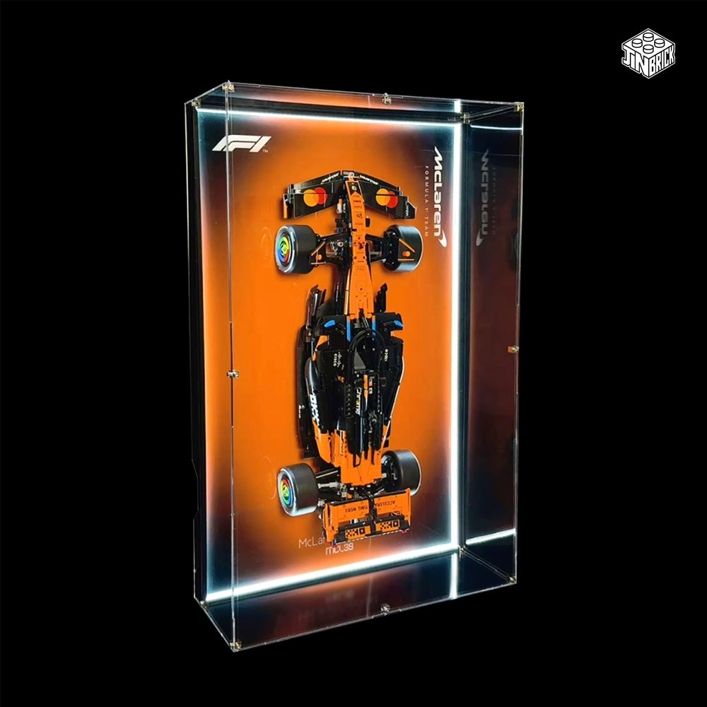 Lego wall display frame with acrylic dust cover