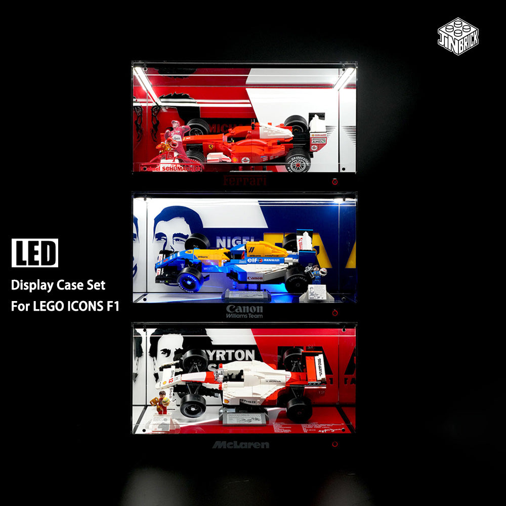 【Premium】LED Display Case for LEGO® Icons F1