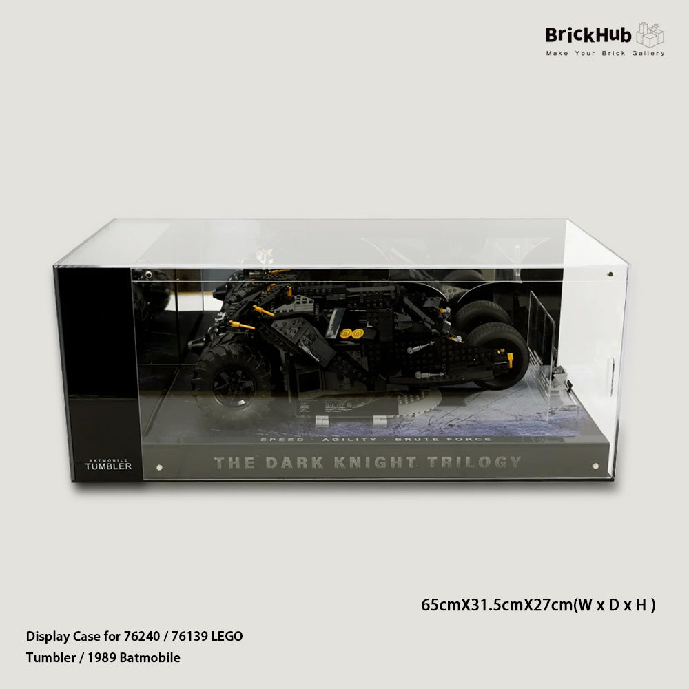 Display Case For LEGO® Batmobile Tumbler / 1989 Batmobile (76139 / 76240 )