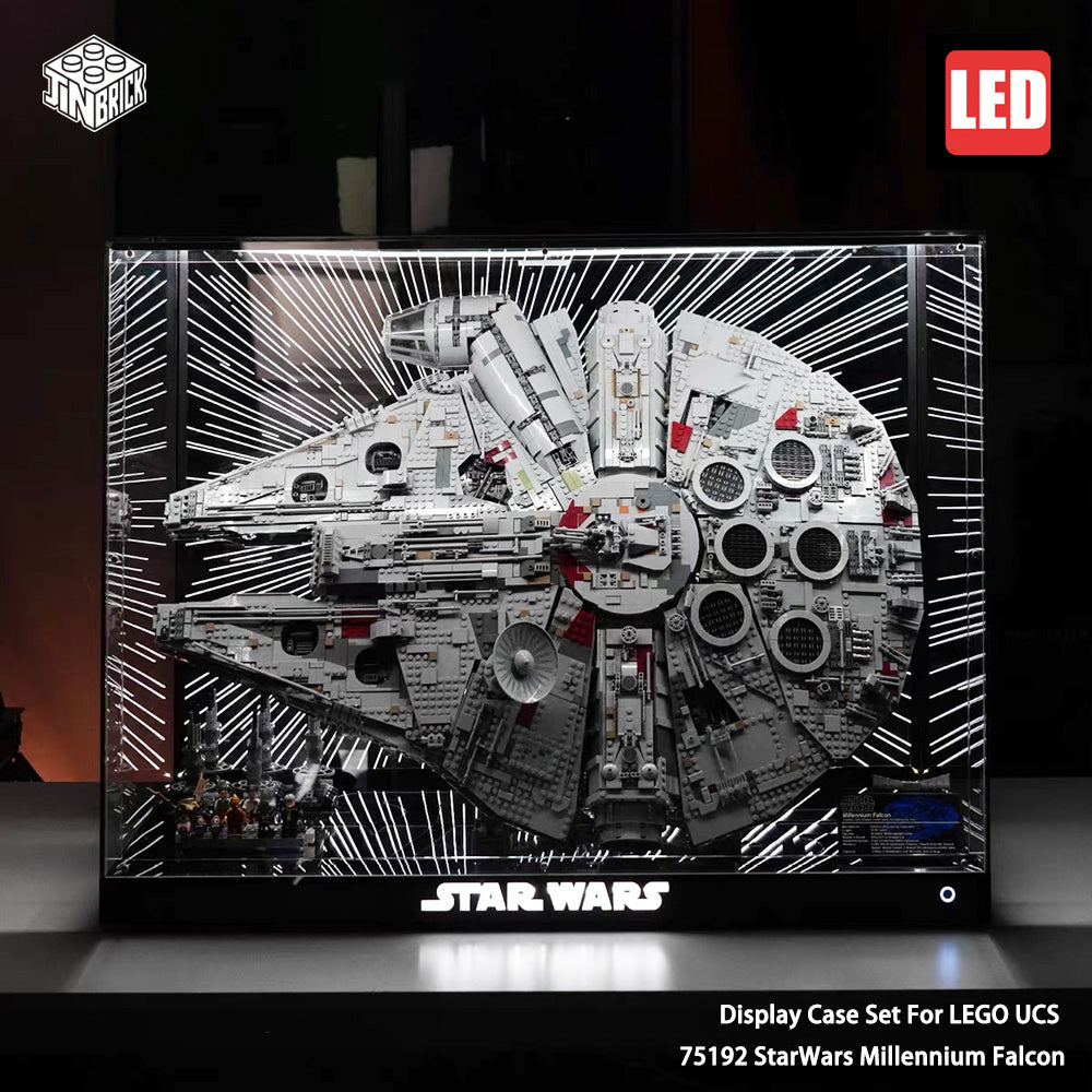 【Premium】LED Display Case For UCS LEGO StarWars 75192  Millennium Falcon