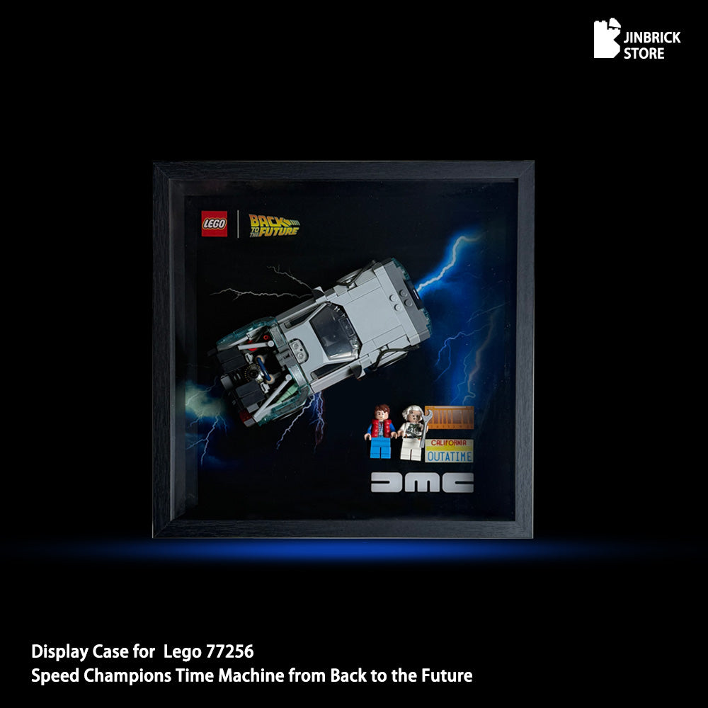 Display Case For Lego Speed Champions 77256 Time Machine from Back to the future