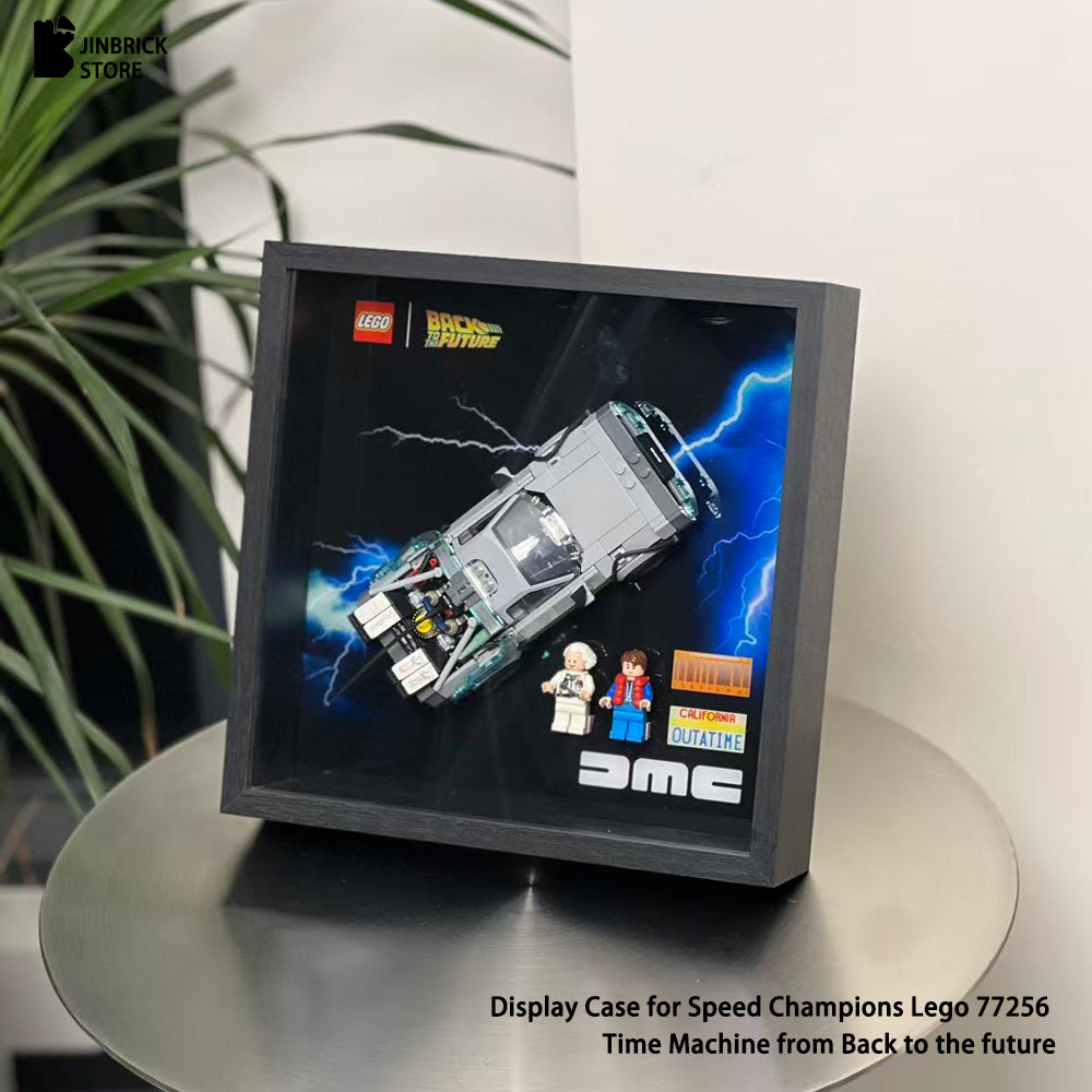 Display Case For Lego Speed Champions 77256 Time Machine from Back to the future