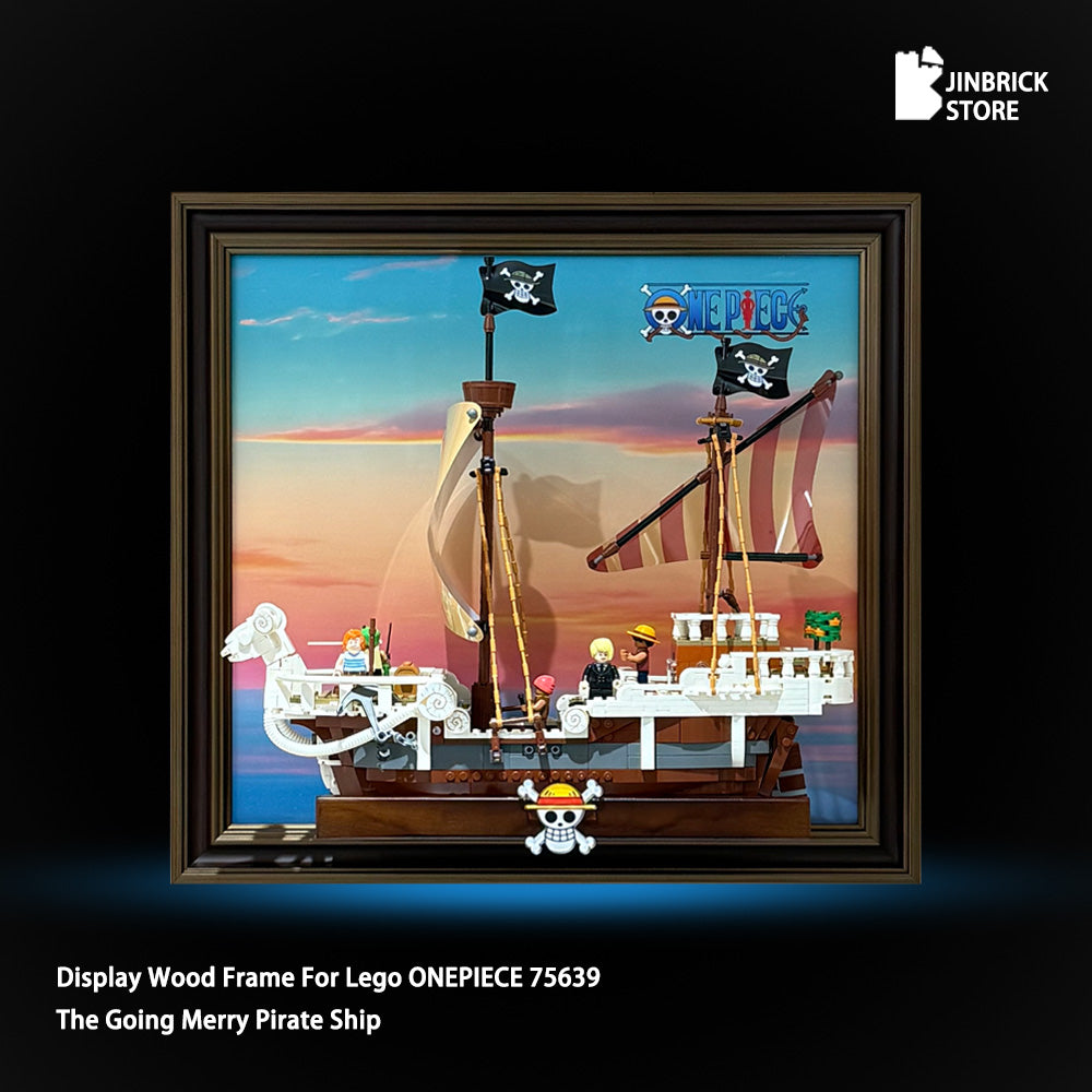 Premium Wood Frame for Lego One Piece 75639 The Going Merry Pirate Ship