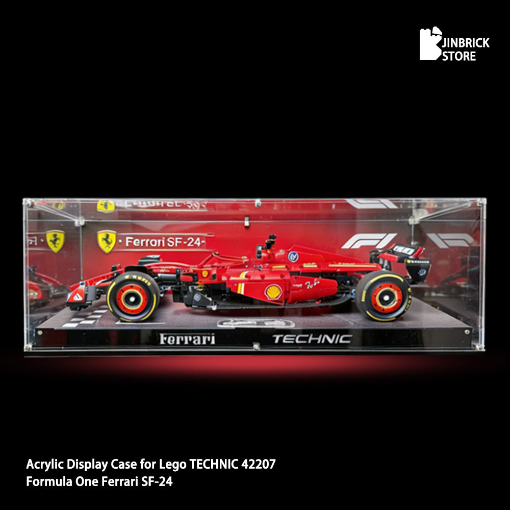 【Premium】Acrylic Display Case for Lego TECHNIC 42207 Ferrari SF-24 F1