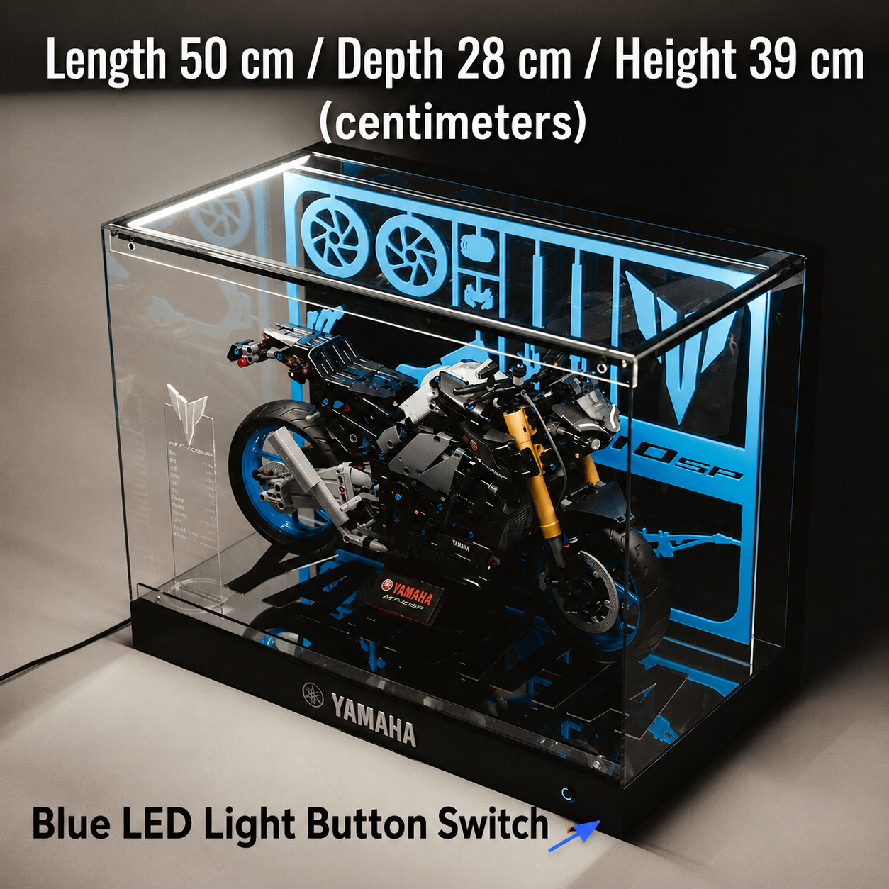 【Premium】LED Display Case For LEGO 42159 Yamaha / 42202 Ducati / 42130 BMW
