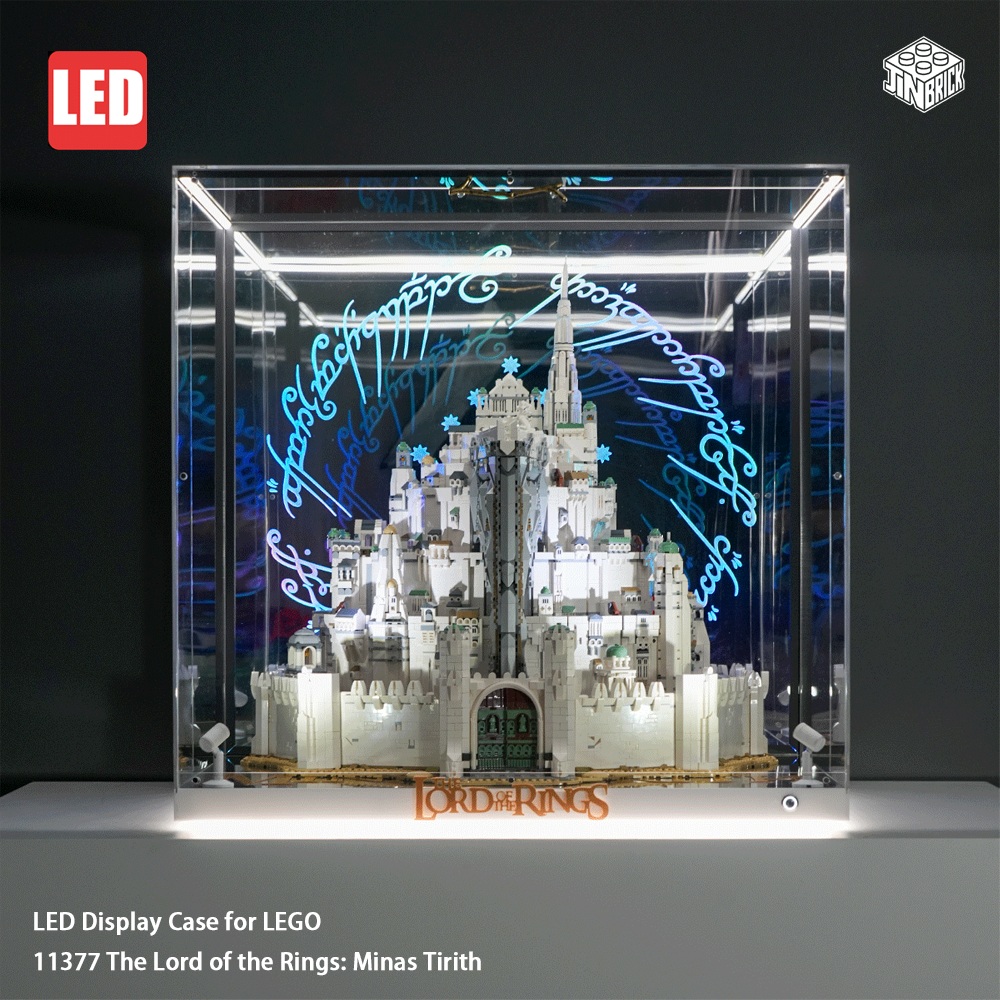 【Premium】LED Display Case for LEGO 11377 The Lord of the Rings: Minas Tirith
