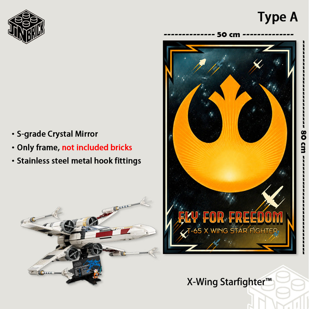 Display Frame For 75355 MATERIAL LEGO® Star Wars™ UCS X-Wing Starfight