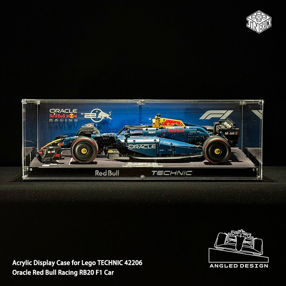 Acrylic Display Case for Lego TECHNIC 42206 Oracle Red Bull Racing RB20 F1 Car