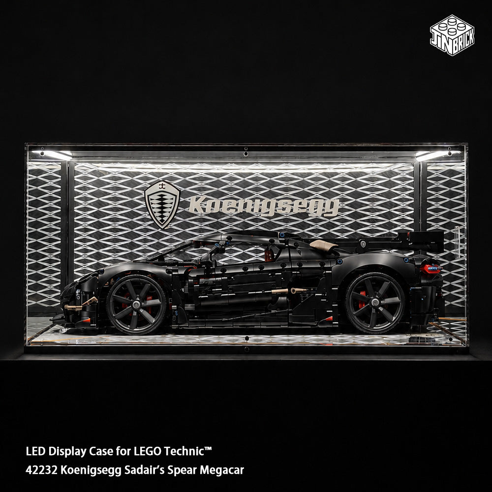【Premium】LED Display Case for Lego Technic™ 42232 Koenigsegg Sadair's Spear Megacar