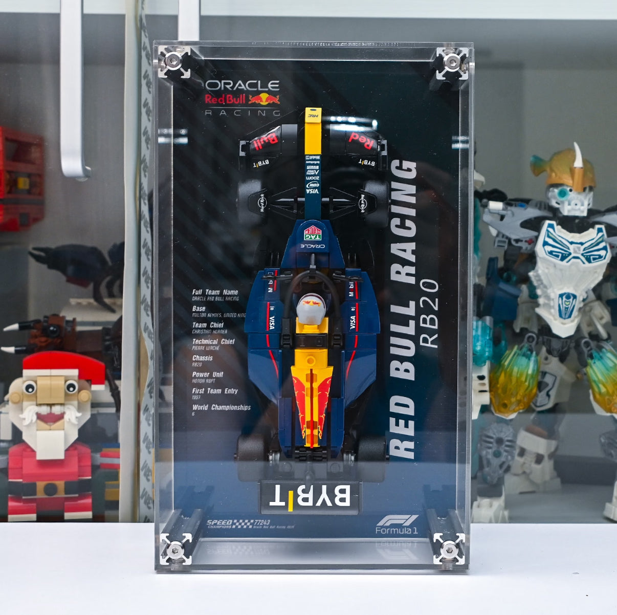 Acrylic Display Case For LEGO F1 Speed Champions