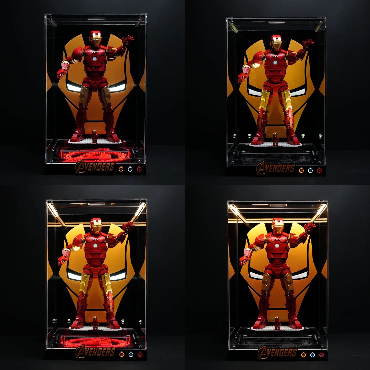 【Premium】LED Display Case for Lego 76344 Iron Man Mark 3 Collectors' Edition