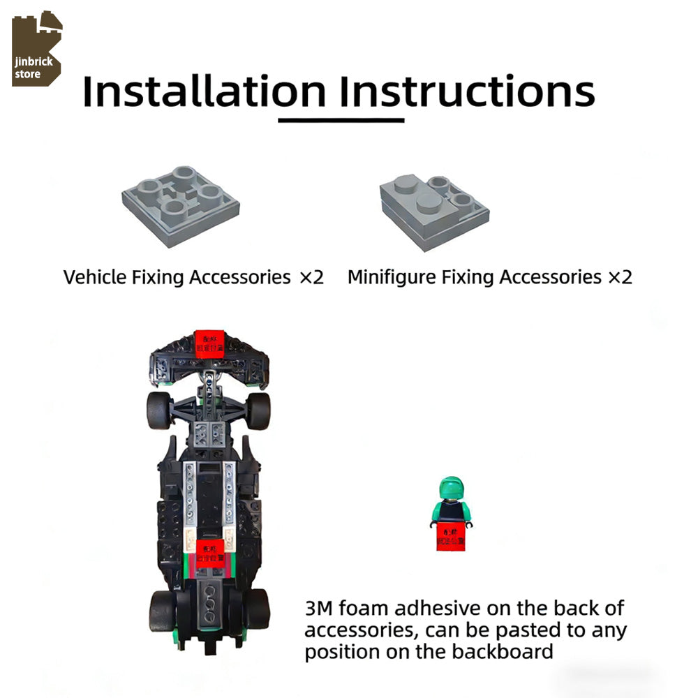 Display Case For Lego 77252 APXGP Team Race Car from F1 The Movie