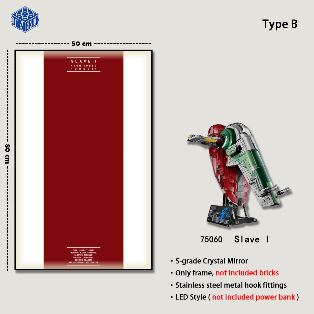Wall frame for LEGO® Star Wars™ UCS 75060 Slave I