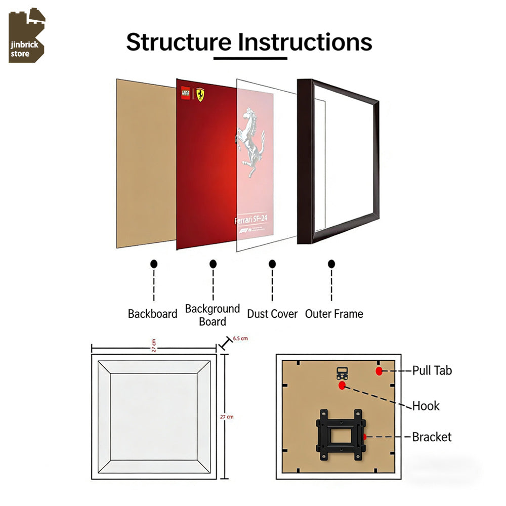 Display Case For Lego 77252 APXGP Team Race Car from F1 The Movie