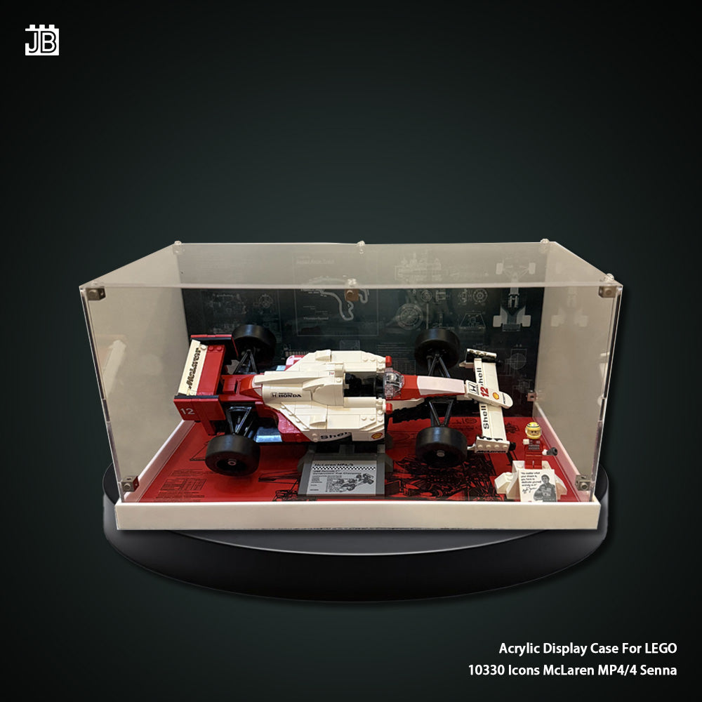 Display Case For 10330 LEGO® Icons McLaren MP4/4 Senna