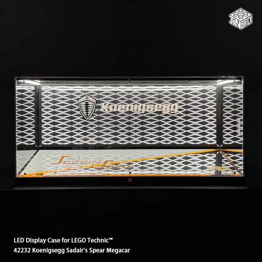 【Premium】LED Display Case for Lego Technic™ 42232 Koenigsegg Sadair's Spear Megacar