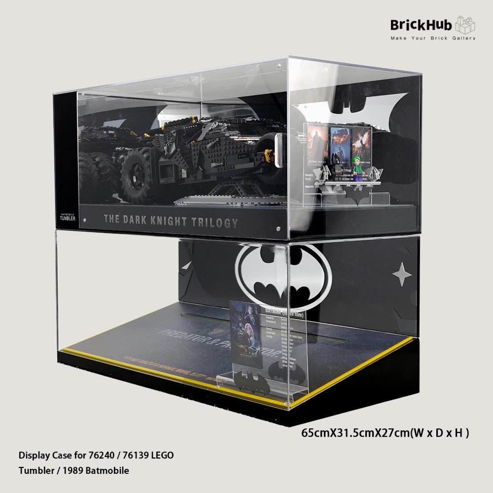 Display Case For LEGO® Batmobile Tumbler / 1989 Batmobile (76139 / 762