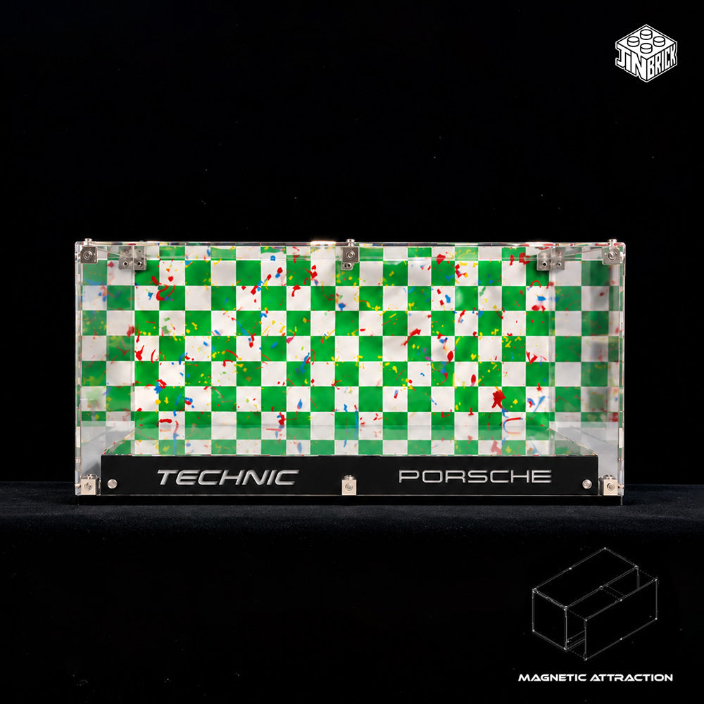 Display Case for Lego TECHNIC 42224 Porsche 911 GT3 R REXY AO Racing Car