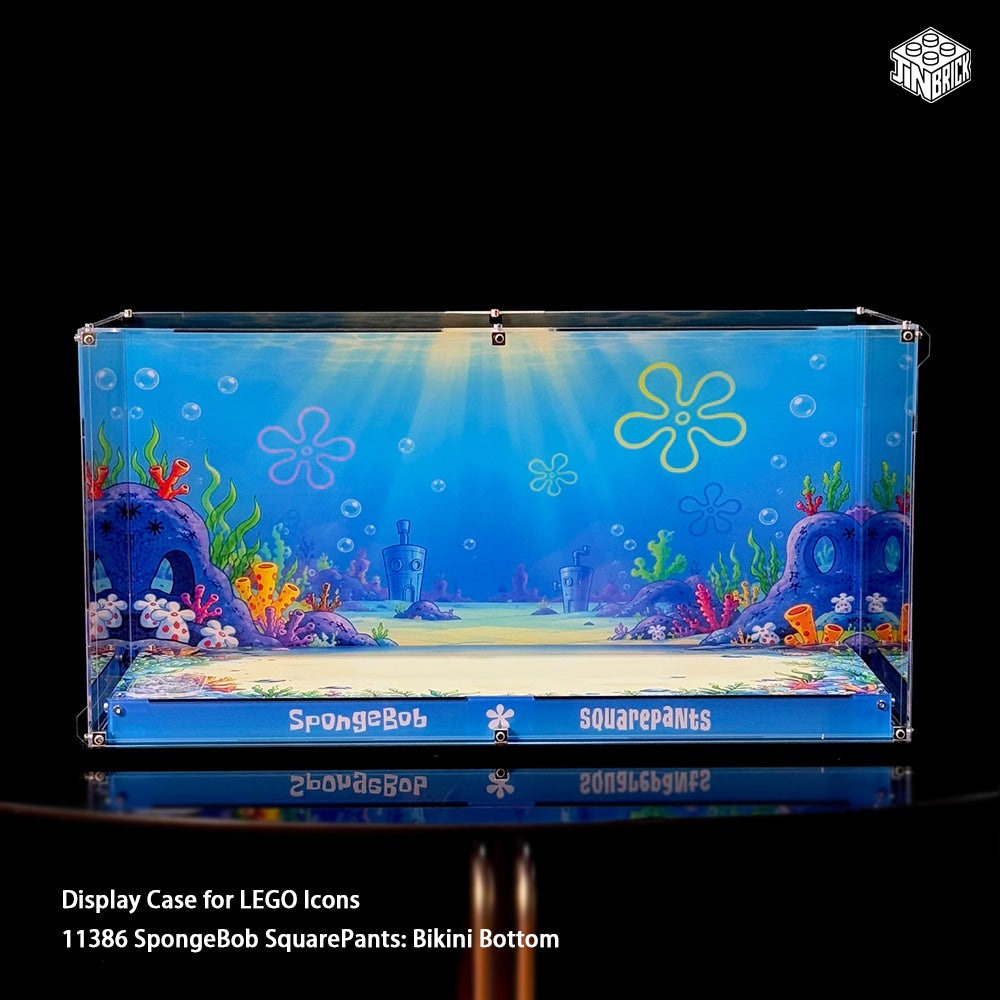 Acrylic Display Case for LEGO Icons 11386 SpongeBob SquarePants: Bikini Bottom