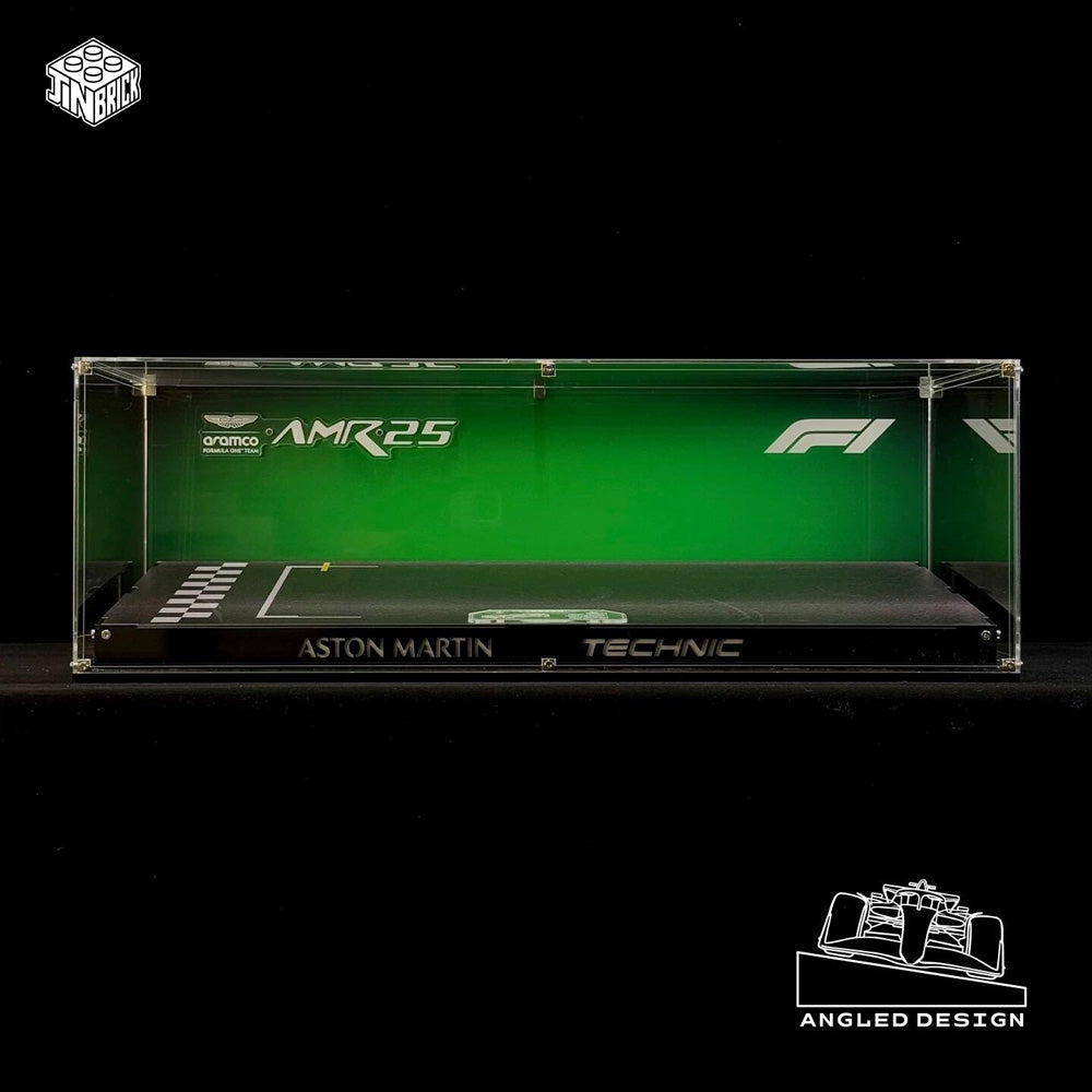 Acrylic Display Case for Lego LEGO Technic™ 42240 Aston Martin Aramco AMR25 F1 Car