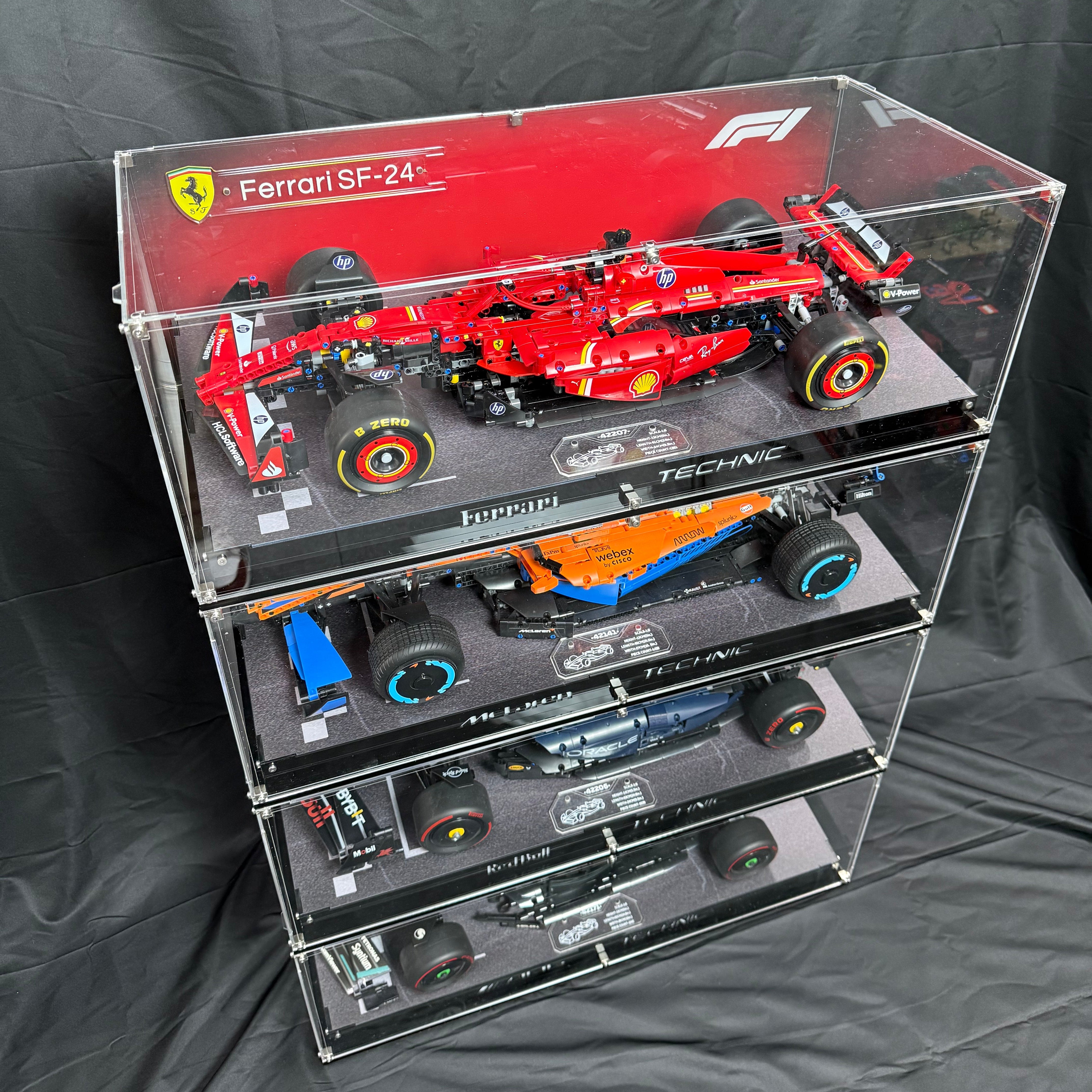 【Premium】Acrylic Display Case for Lego TECHNIC Formula 1™ Mclaren F1 /Ferrari F1 /RedBull F1 /Mercedes F1