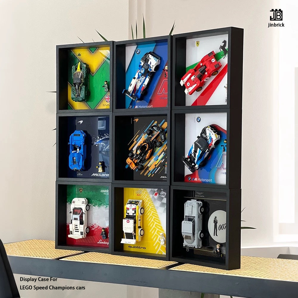 Display Wall Frame For LEGO Speed Champions cars