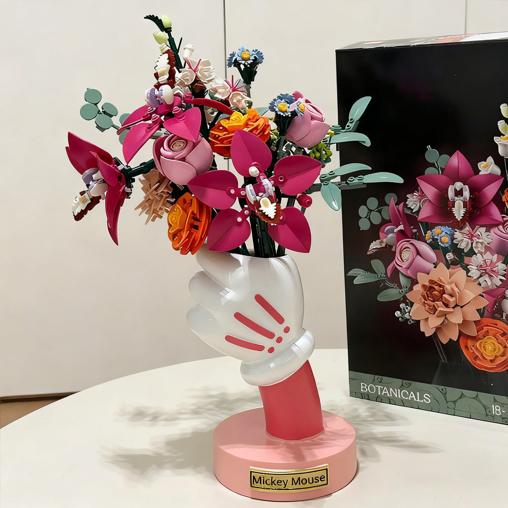 Display Vase for Lego Bouquet Flowers