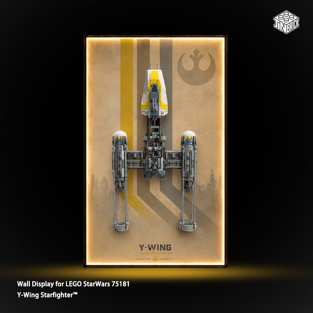 Wall frame for LEGO® UCS Star Wars™ 75181 Y-Wing Starfighter™