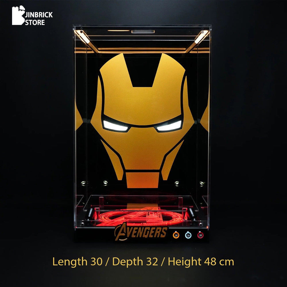 【Premium】LED Display Case for Lego 76344 Iron Man Mark 3 Collectors' Edition