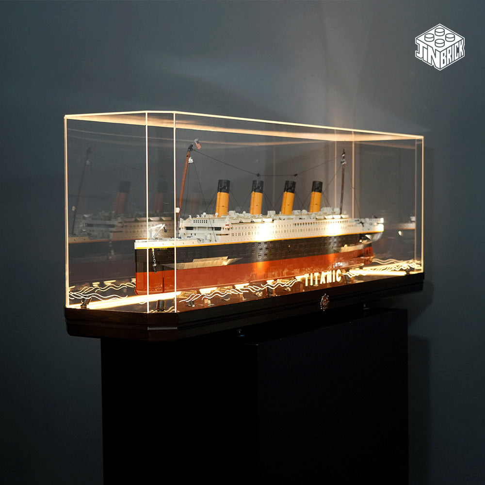 【Premium】LED Display Case for LEGO® 10294 Titanic