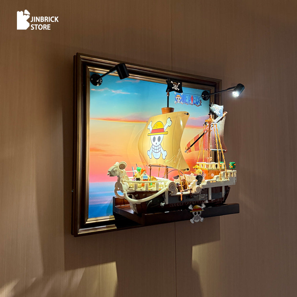 Premium Wood Frame for Lego One Piece 75639 The Going Merry Pirate Ship