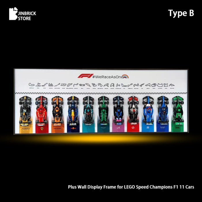 Speed Lego Frame Plus Wall Display Frame For LEGO® Speed Champions F1 11/12 Cars