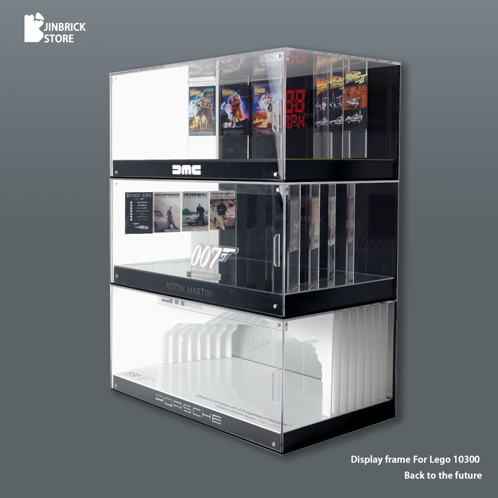 【Premium】Display Case for LEGO 10300 Back to the Future Time Machine