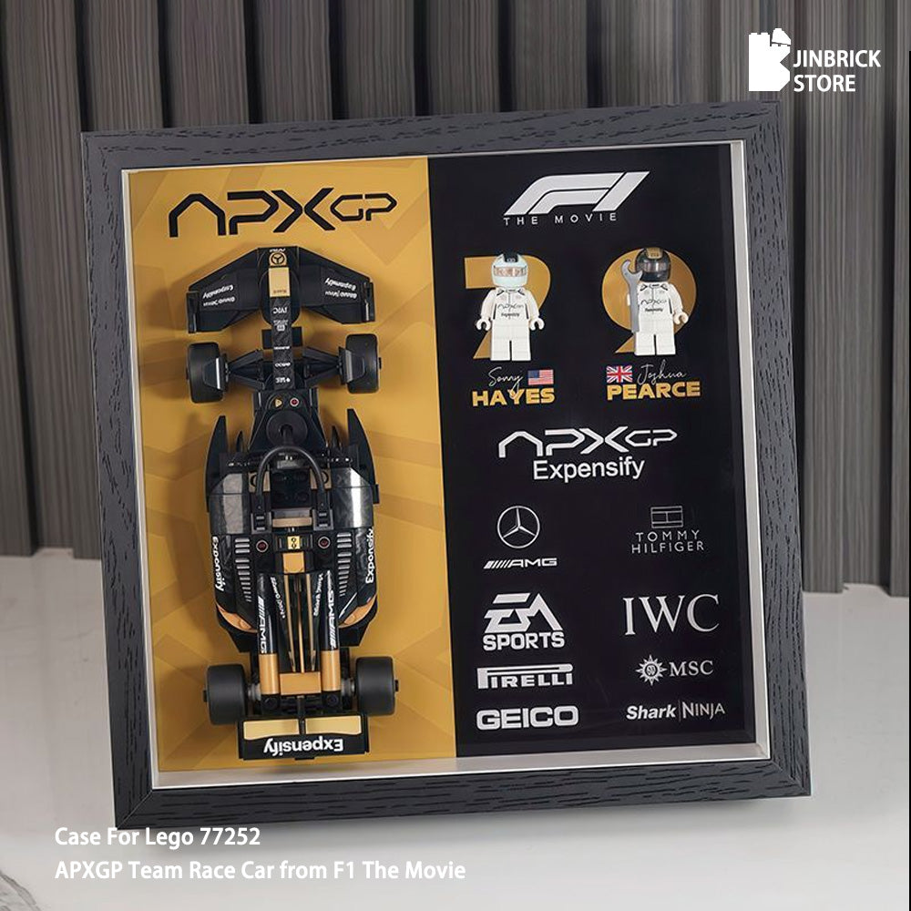 Display Case For Lego 77252 APXGP Team Race Car from F1 The Movie
