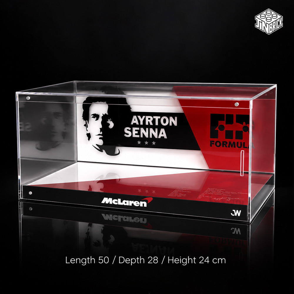 【Premium】 Display Case for LEGO 10330 McLaren MP4/4 & 43024 F1 Helmet