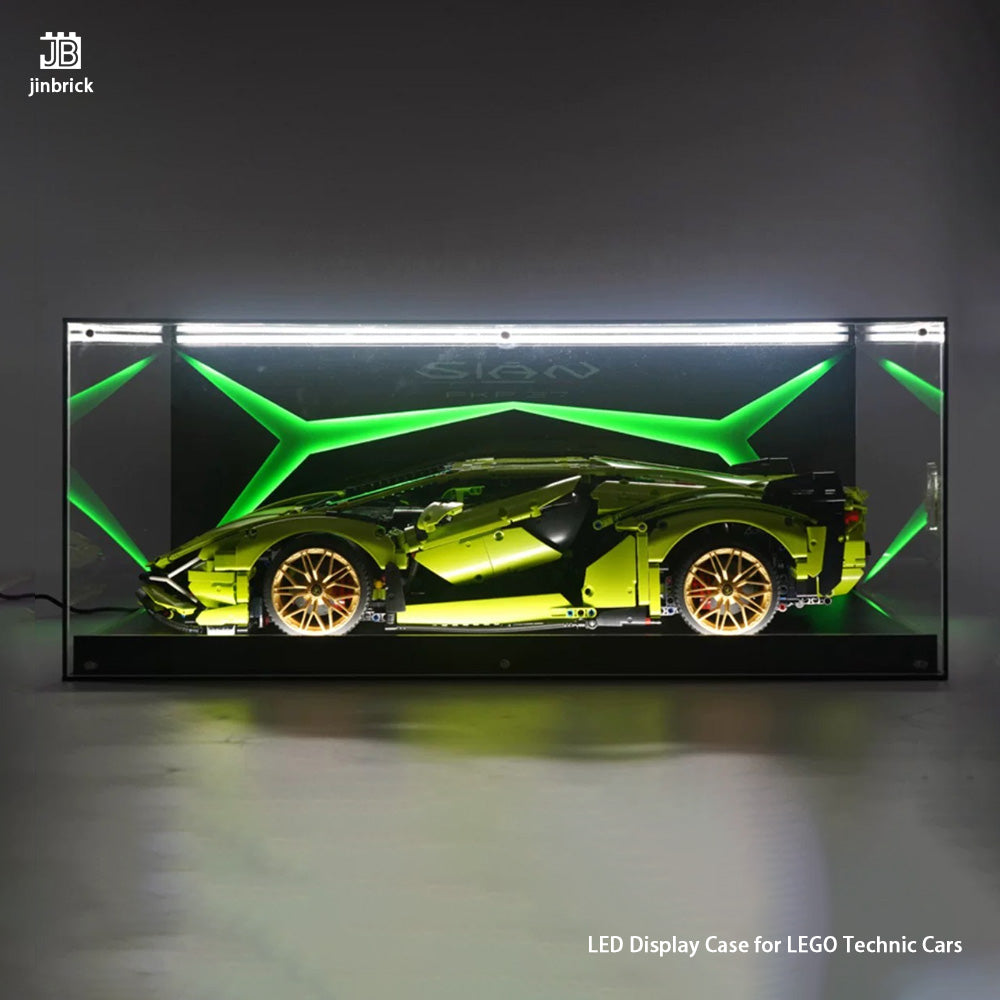 【Premium】LED Display Case for LEGO TECHNIC Cars