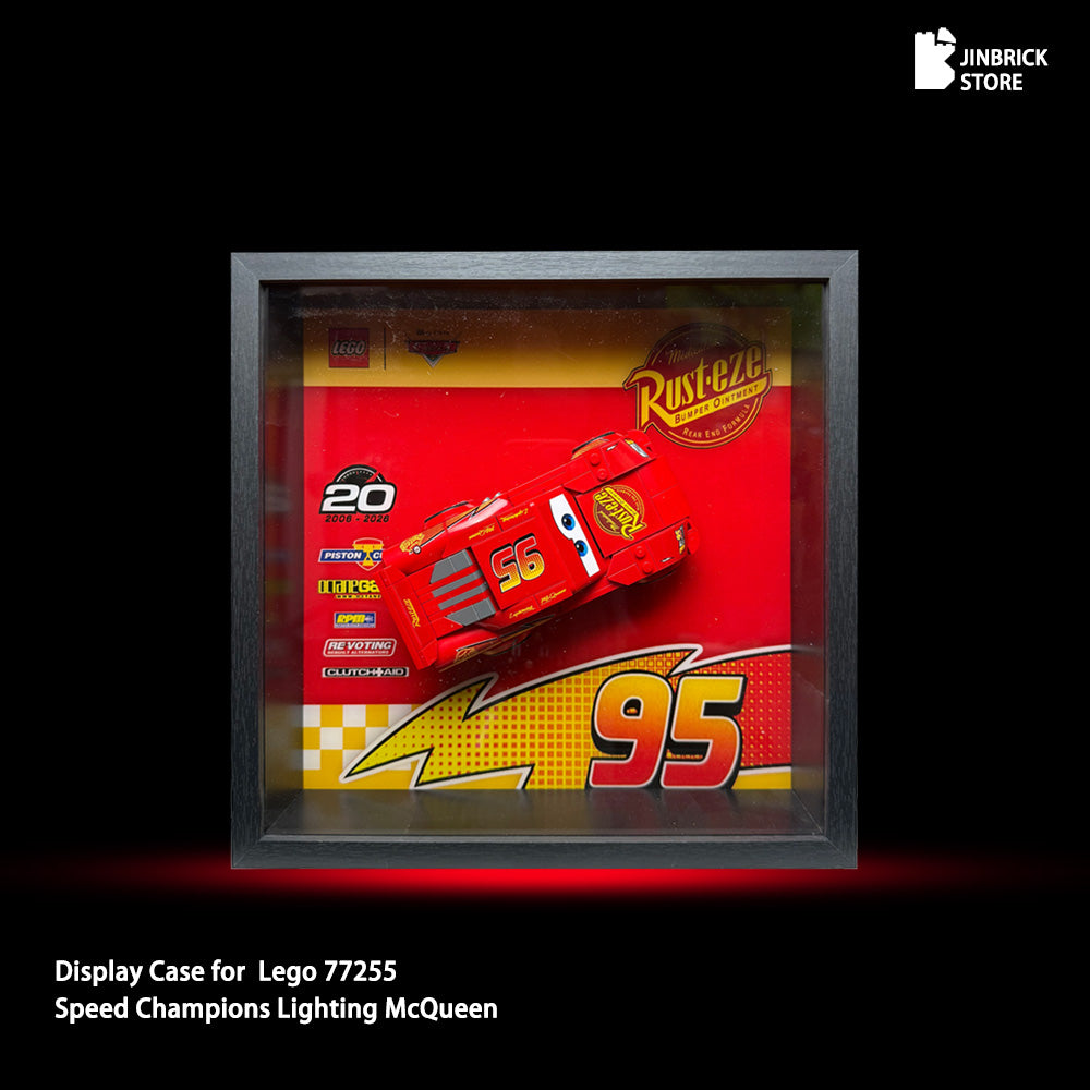 Display Case For Lego Speed Champions 77255 Lighting McQueen