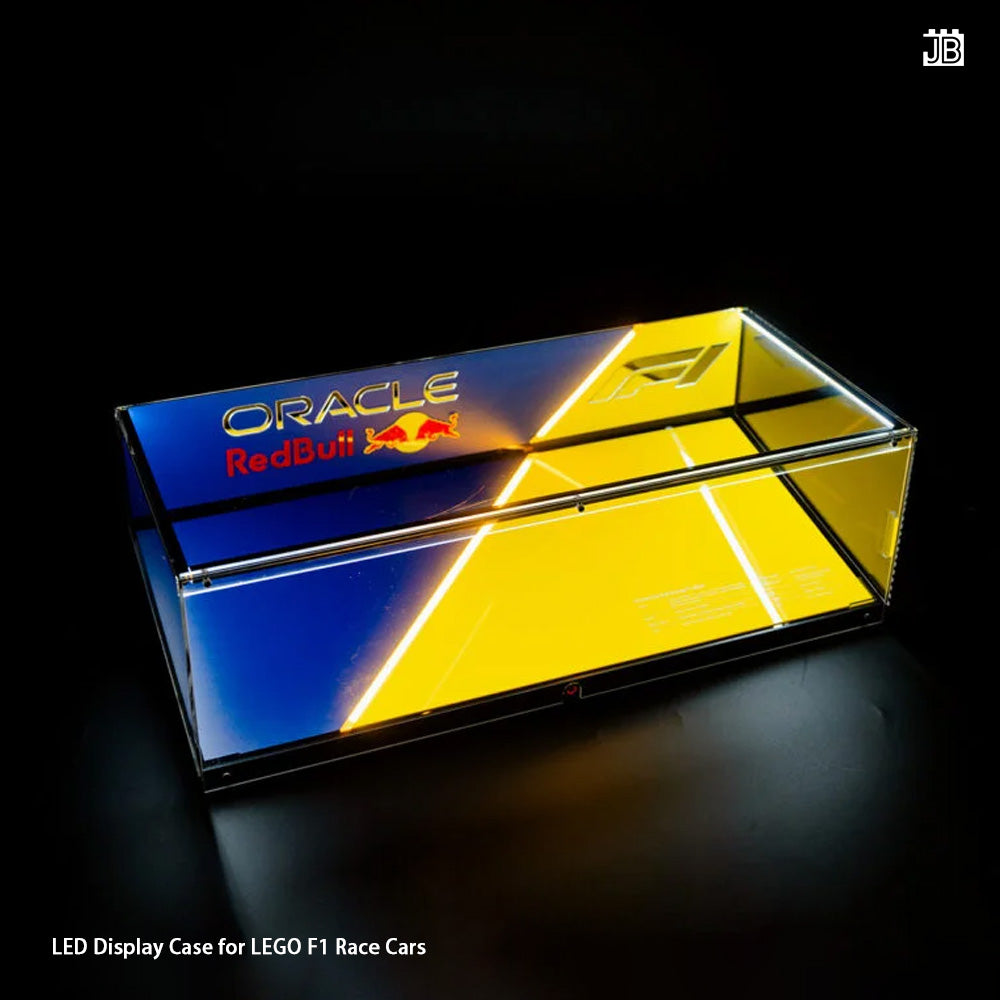 【Premium】LED Display Case for LEGO F1 Race Cars