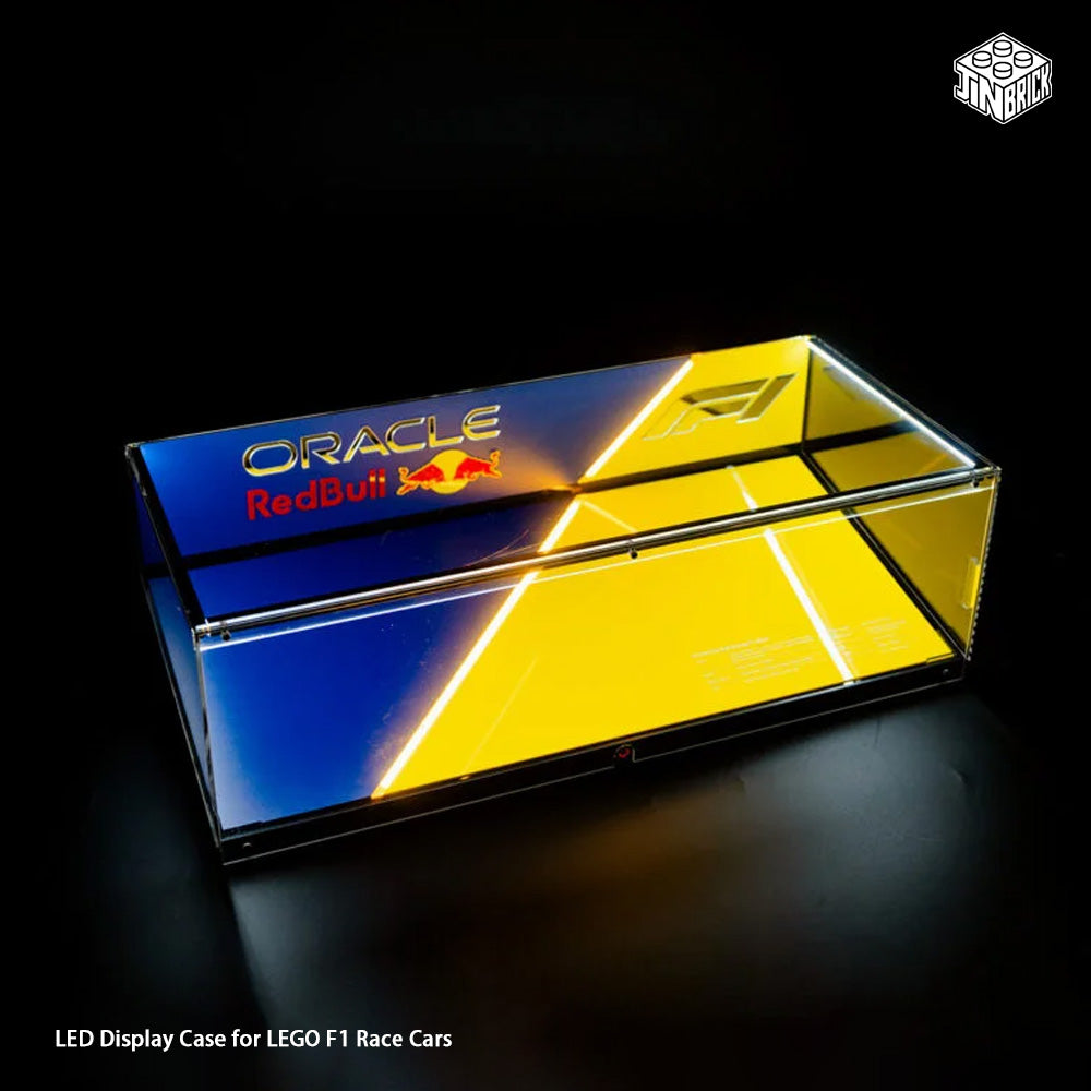 【Premium】LED Display Case for LEGO F1 Race Cars