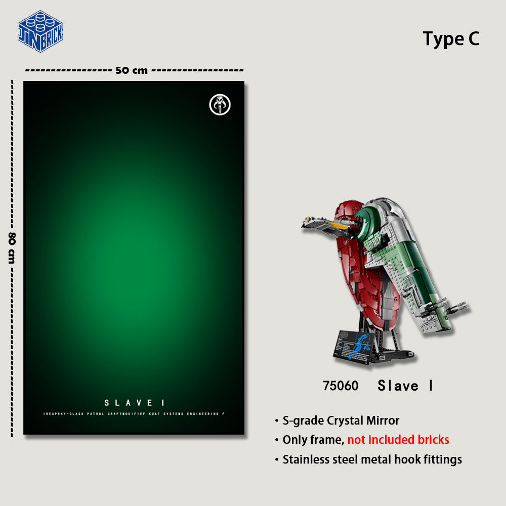 Wall frame for LEGO® Star Wars™ UCS 75060 Slave I
