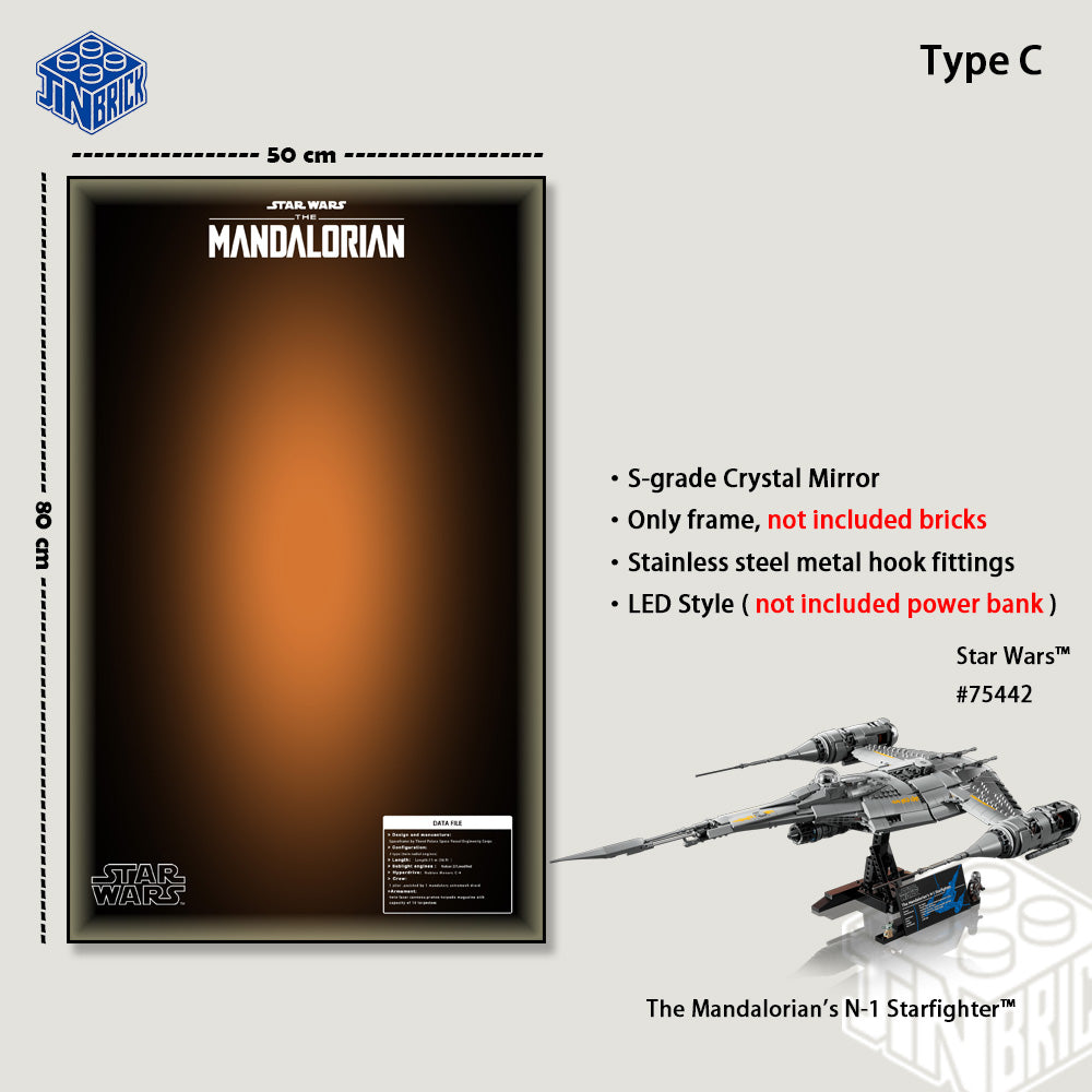 Wallframe For UCS LEGO Star Wars™ 75442 The Mandalorian's N-1 Starfighter™