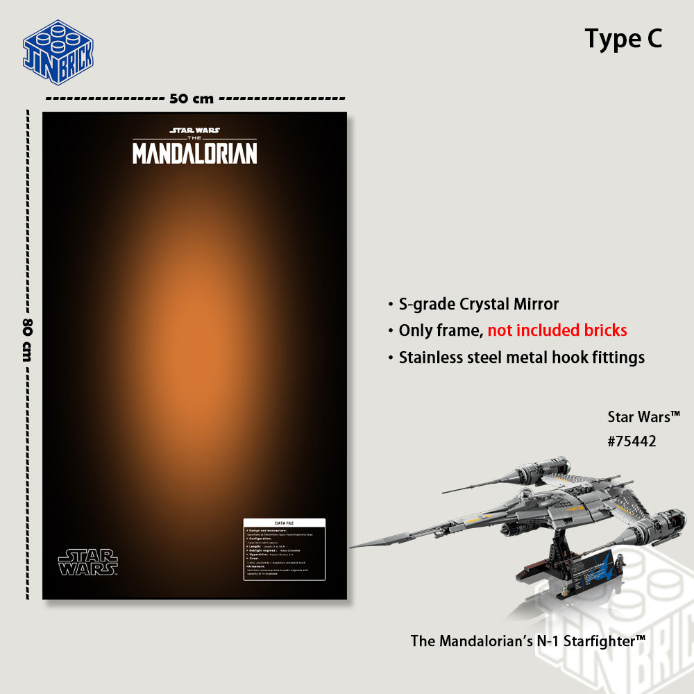 Wallframe For UCS LEGO Star Wars™ 75442 The Mandalorian's N-1 Starfighter™