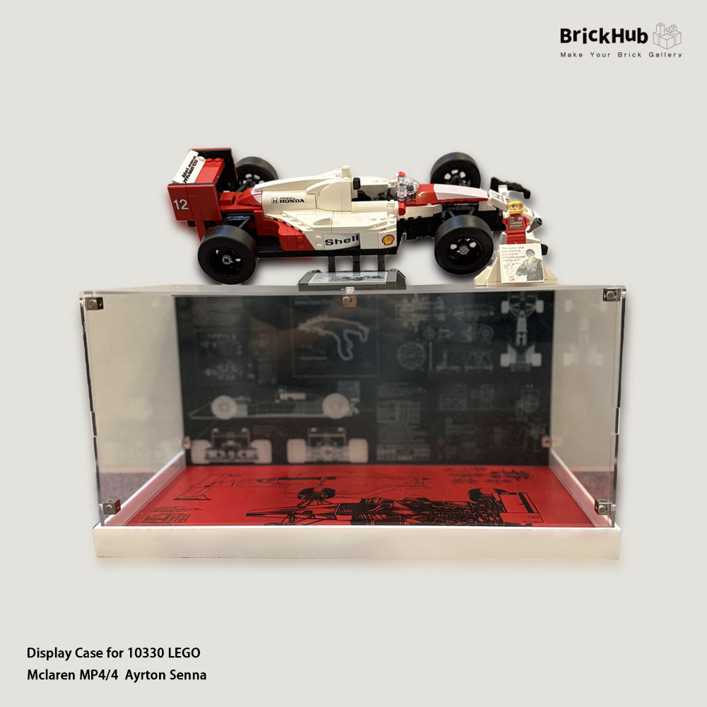Display Case For 10330 LEGO® Icons McLaren MP4/4 Senna