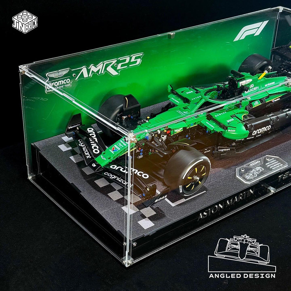 Acrylic Display Case for Lego LEGO Technic™ 42240 Aston Martin Aramco AMR25 F1 Car