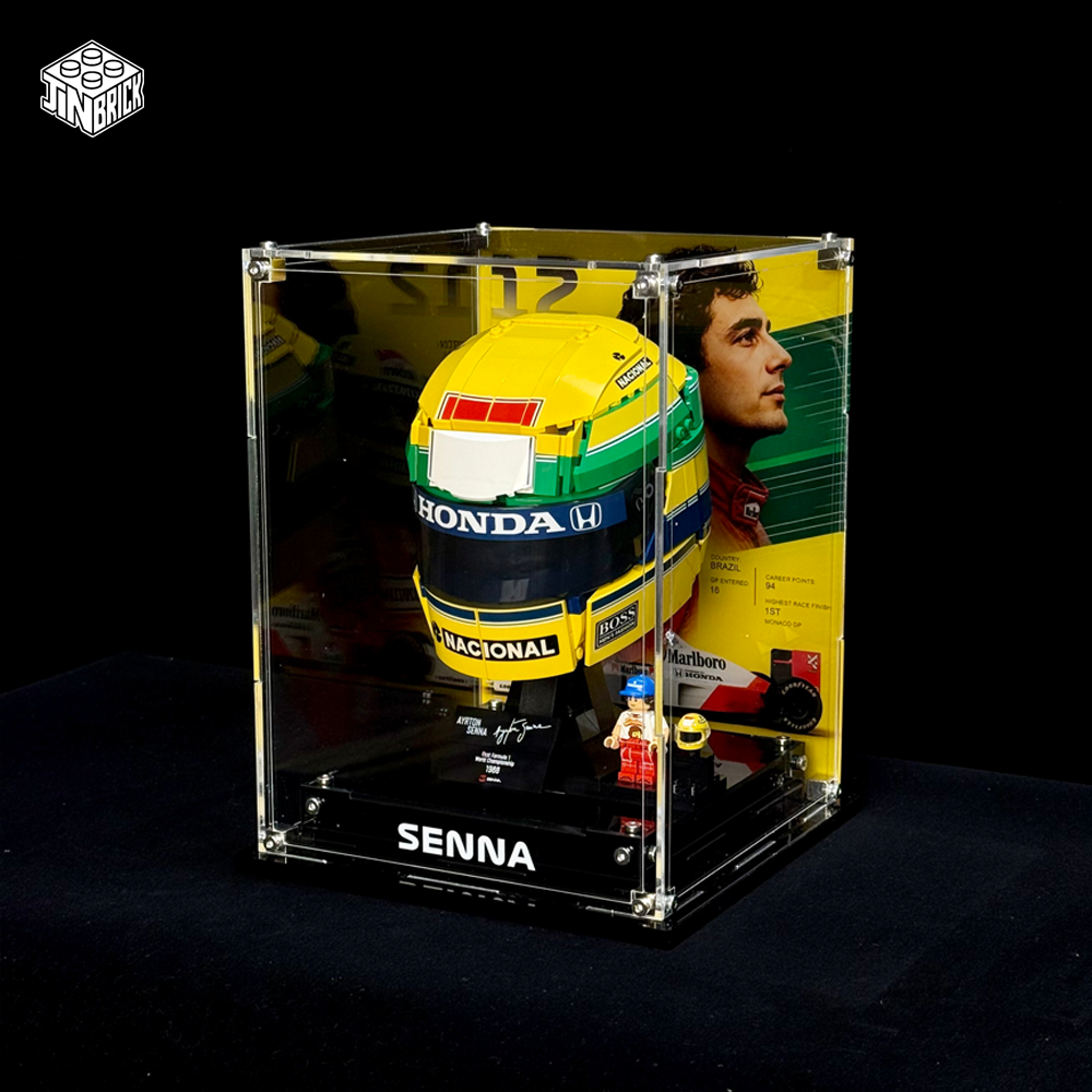 Display Case for LEGO® 43024 Ayrton Senna F1 Helmet