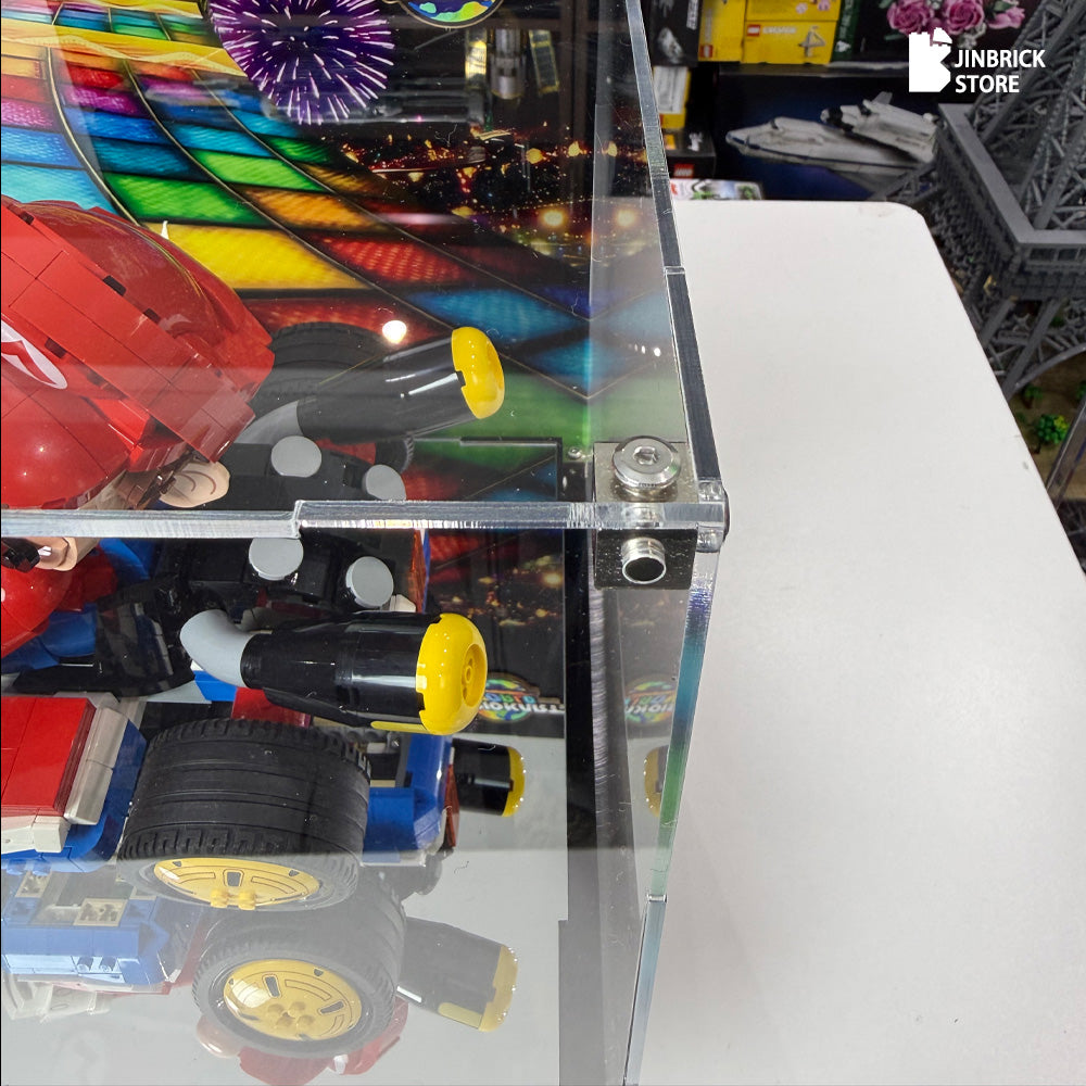 Acrylic Display Case For 72037 LEGO® Mario Kart™ – Mario & Standard Kart